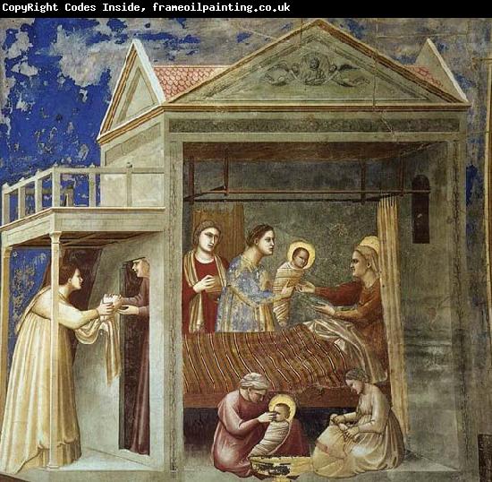 GIOTTO di Bondone The Birth of the Virgin